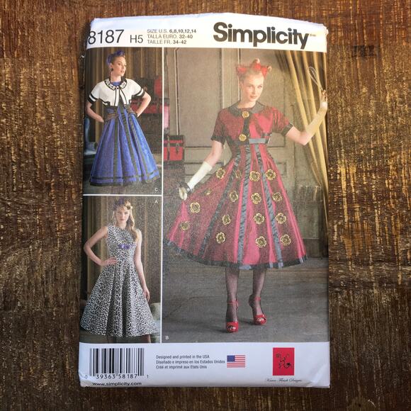Simplicity Sewing Pattern 8187 Womens Dr Who Cosplay Dress Jacket 6-14 UNCUT - Picture 1 of 2